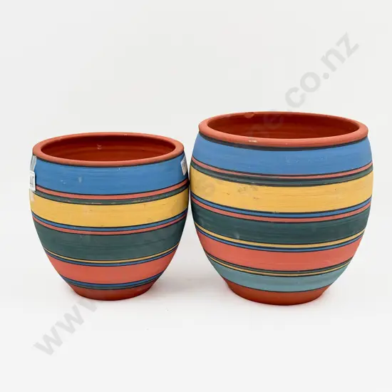 Graduated Pair Terracotta Planters