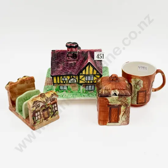 Four Pieces Assorted Cottage Ware