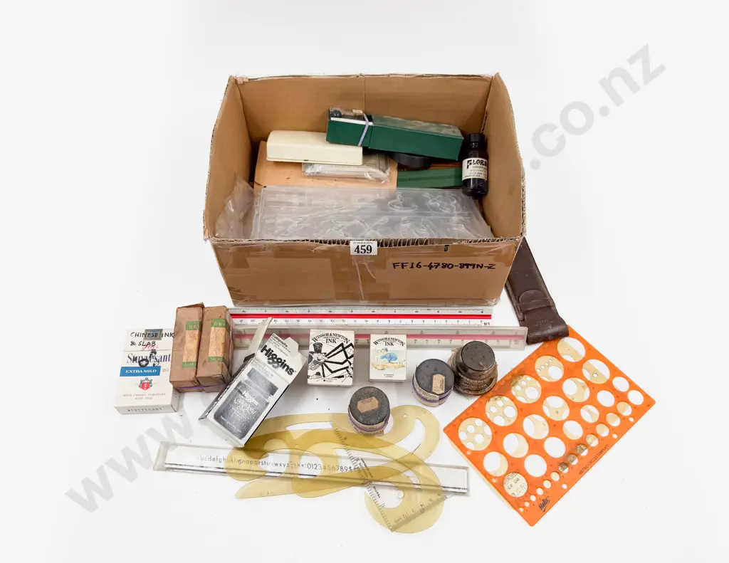 Quantity Assorted Stencils & Writing Implements Image 1++