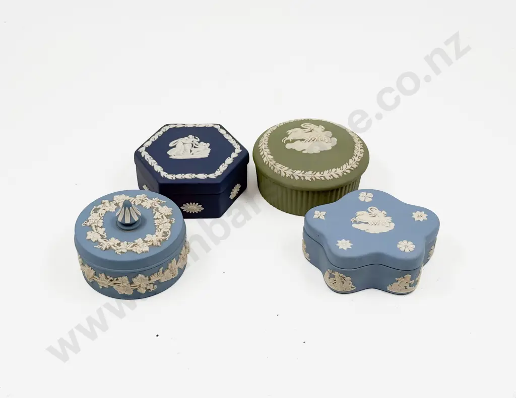 Five Wedgwood Trinket Boxes Image 1++