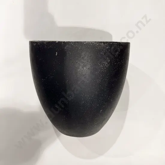 Black Composite Plant Pot