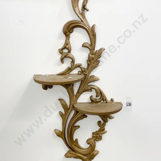 Decorative Two-Tier Wall Shelf