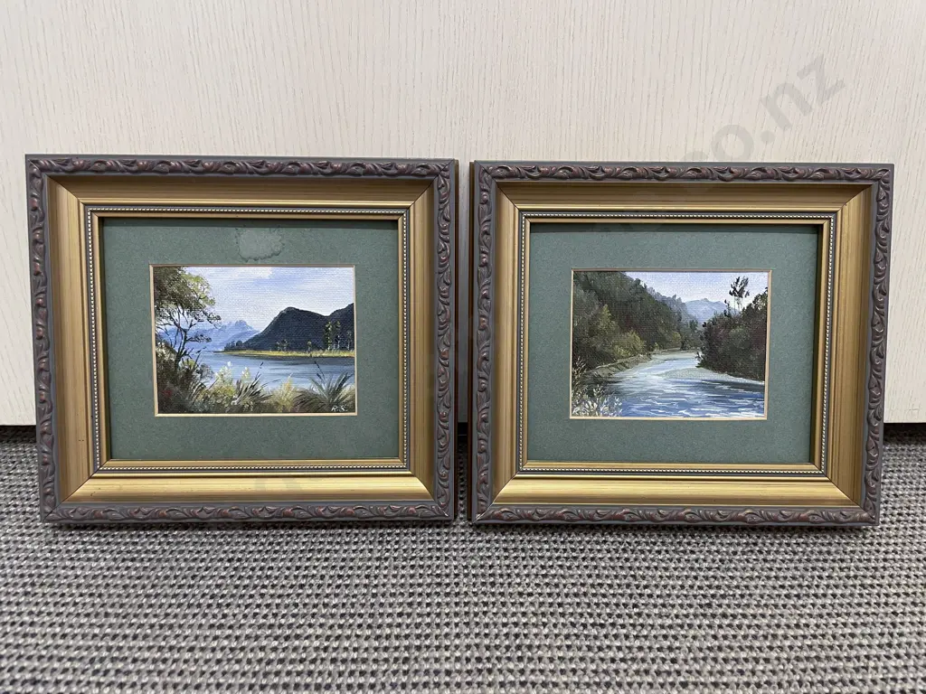 Pair Rena Swift Oil Landscapes Image 1++