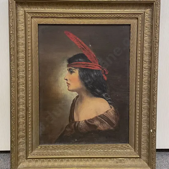 H. Fullbright - Portrait Study - Oil on Canvas (Faults)