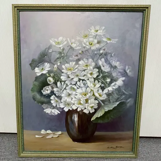 Beatrice Partridge - Floral Still Life - Oil on Board