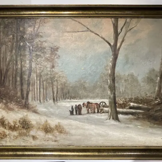 Indistinctly Signed - Third Mast - Oil on Canvas