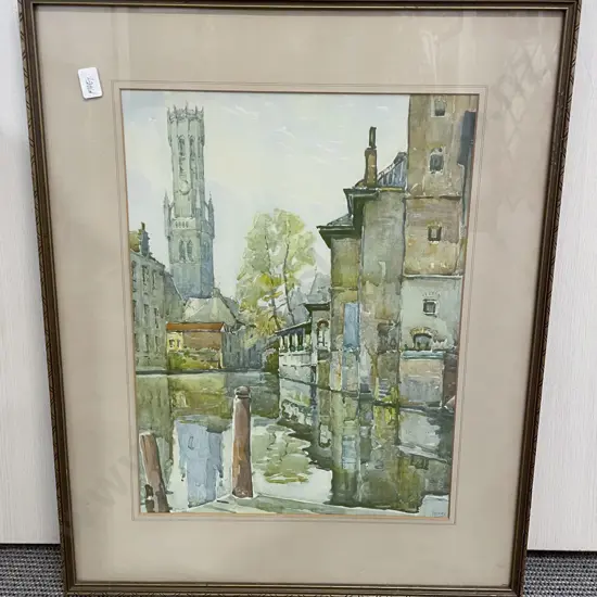 Two Townscape Study Prints