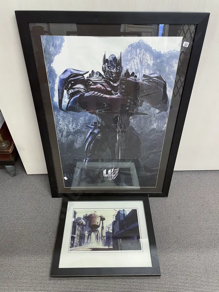 Framed Optimus Prime from Transformers Print together with Ltd Ed Digital Print Image 1++