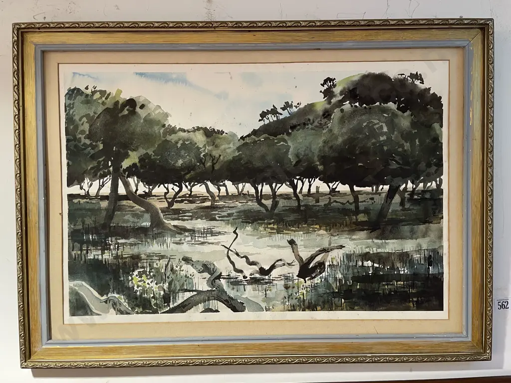 Douglas C - Swamp Study - W/C Image 1++