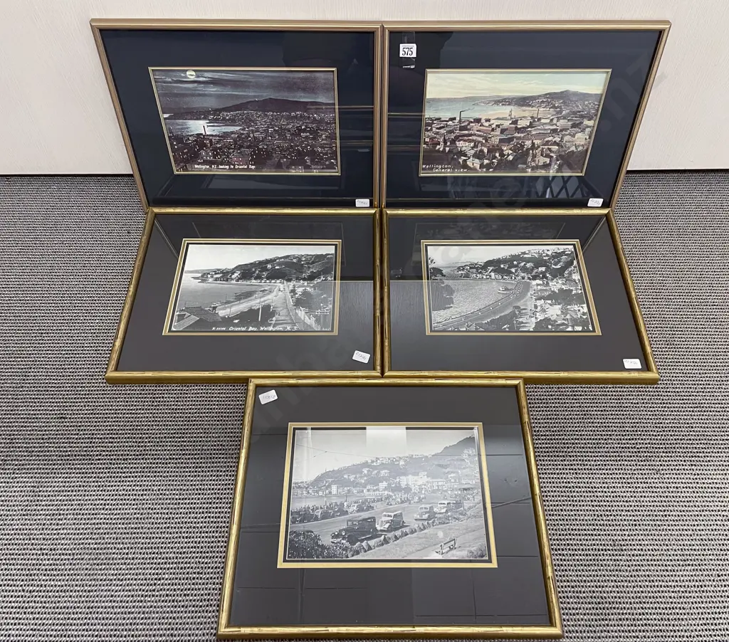 Five Assorted Wellington Aerial Prints Image 1++