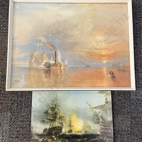 The Fighting Temeraire Print together with Print on Board