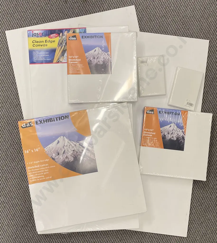 Five Assorted As New Canvases together with Two Artist Boards Image 1++