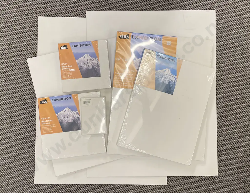 Five Assorted As New Canvases together with Three Artist Boards Image 1++