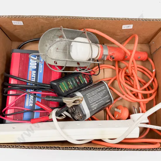 Portable Battery Charger & Assorted Electronics