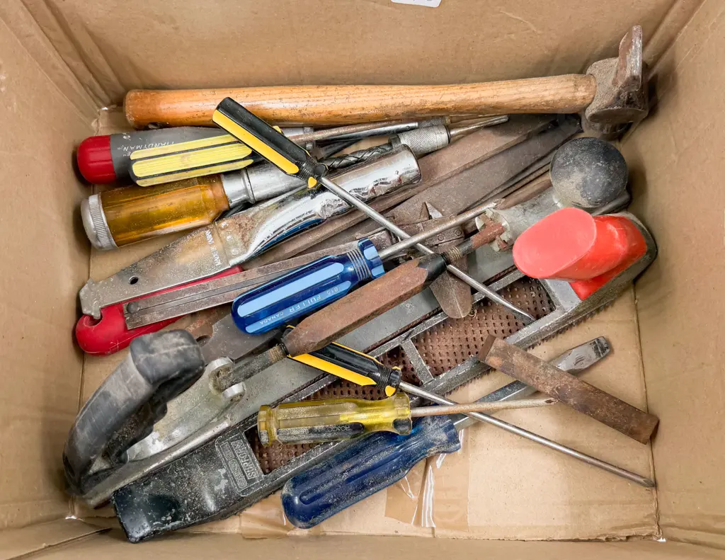 Box of Assorted Tools Image 1++