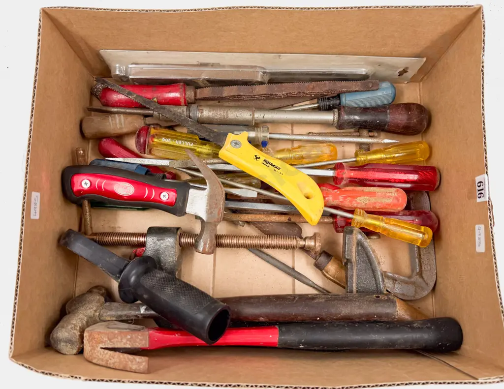 Box of Assorted Tools Image 1++