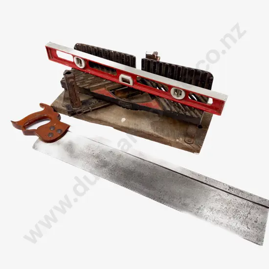 Mitre Box With Saw & Spirit Level