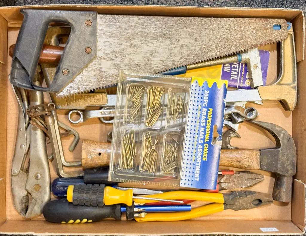 Box of Assorted Tools Image 1++