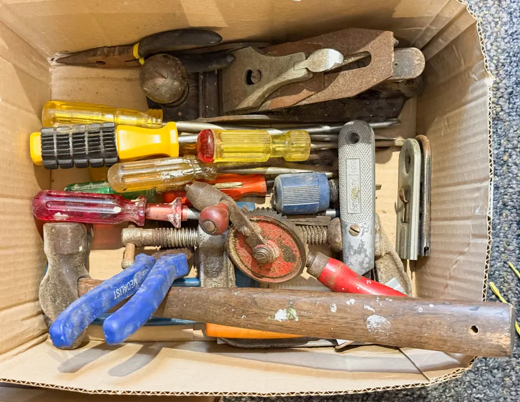 Box of Assorted Tools Image 1++