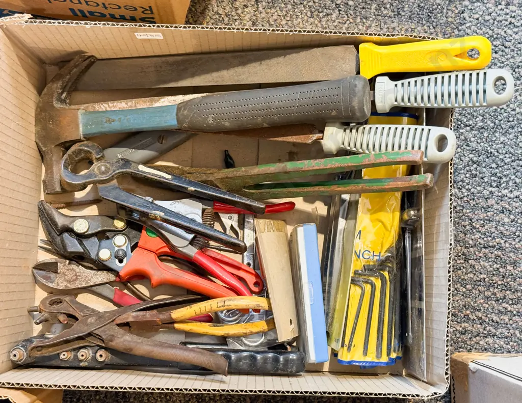 Box of Assorted Tools Image 1++