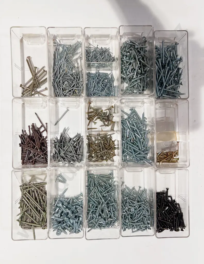 Multi Drawer Unit with Assorted Screws etc in Toolbox Form Cary Case Image 1++