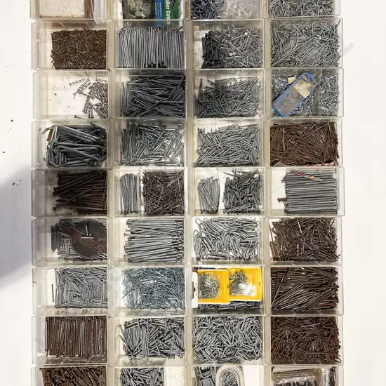 Four Multi-Drawer Organisers with Assorted Nails & Screws