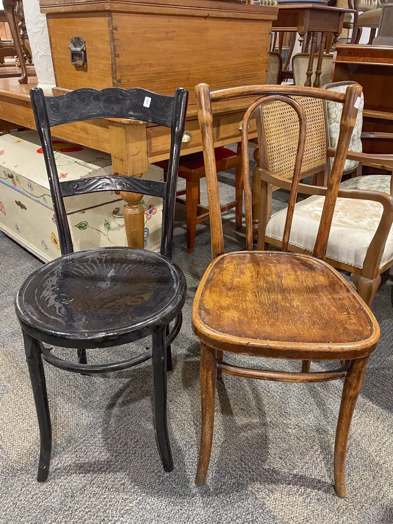 Two Bentwood Chairs Image 1++
