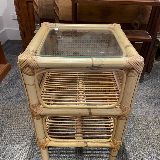 Cane & Wycombe Three-Tier Coffee Table