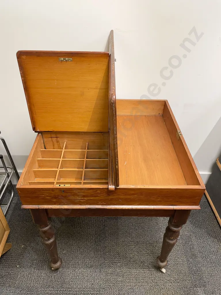 Colonial Kauri Multi Compartment Work Table Image 1++