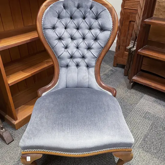 Mahogany Button Back Nursing Chair