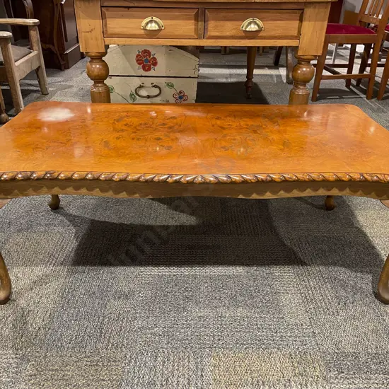 Reproduction Burr Walnut Coffee Table
