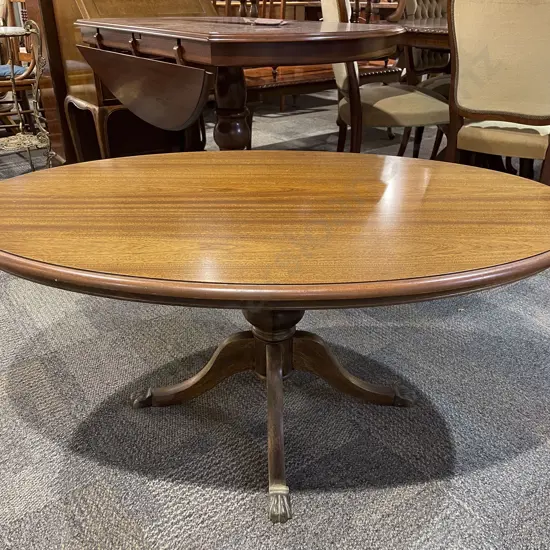 Mahogany Oval Coffee Table