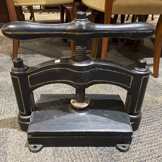 Wrought Metal Antique Book Press