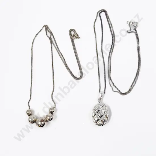 Two Sterling Silver Necklaces