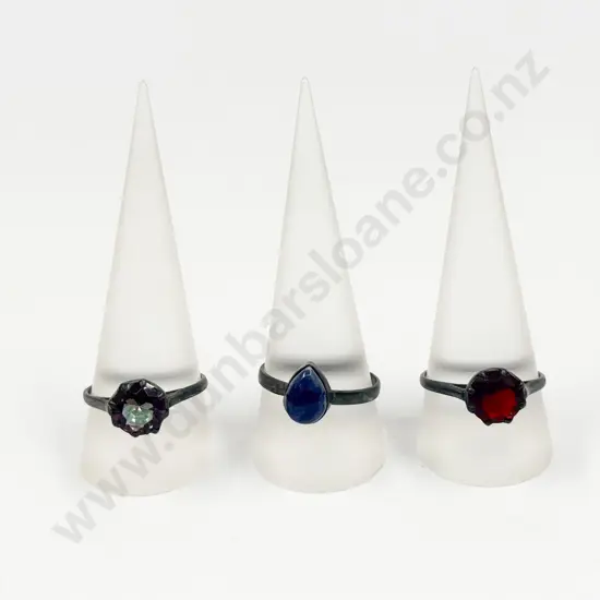 Voodoo Jewellery Three Gemstone Rings