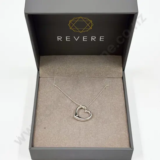 Spero London Revere Collection Sterling Silver Heart Pendant on Chain