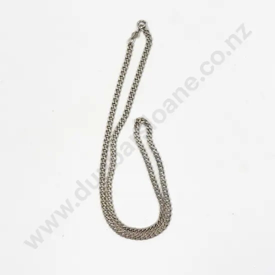 Sterling Silver Fancy Link Neck Chain