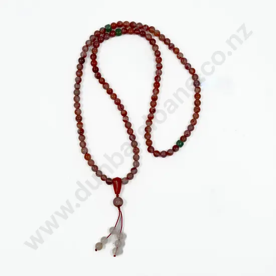 Single Strand Nanjiang Carnelian Necklace