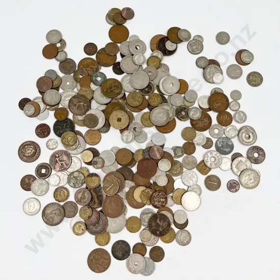 Qty Vintage NZ and World Pocket Change Coinage with Silver Content Coins