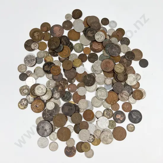 Qty Vintage NZ and World Pocket Change Coinage with Silver Content Coins