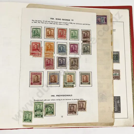 NZ Premier Printed Page Stamp Album EdwVII to Christmas 1974 some multiples