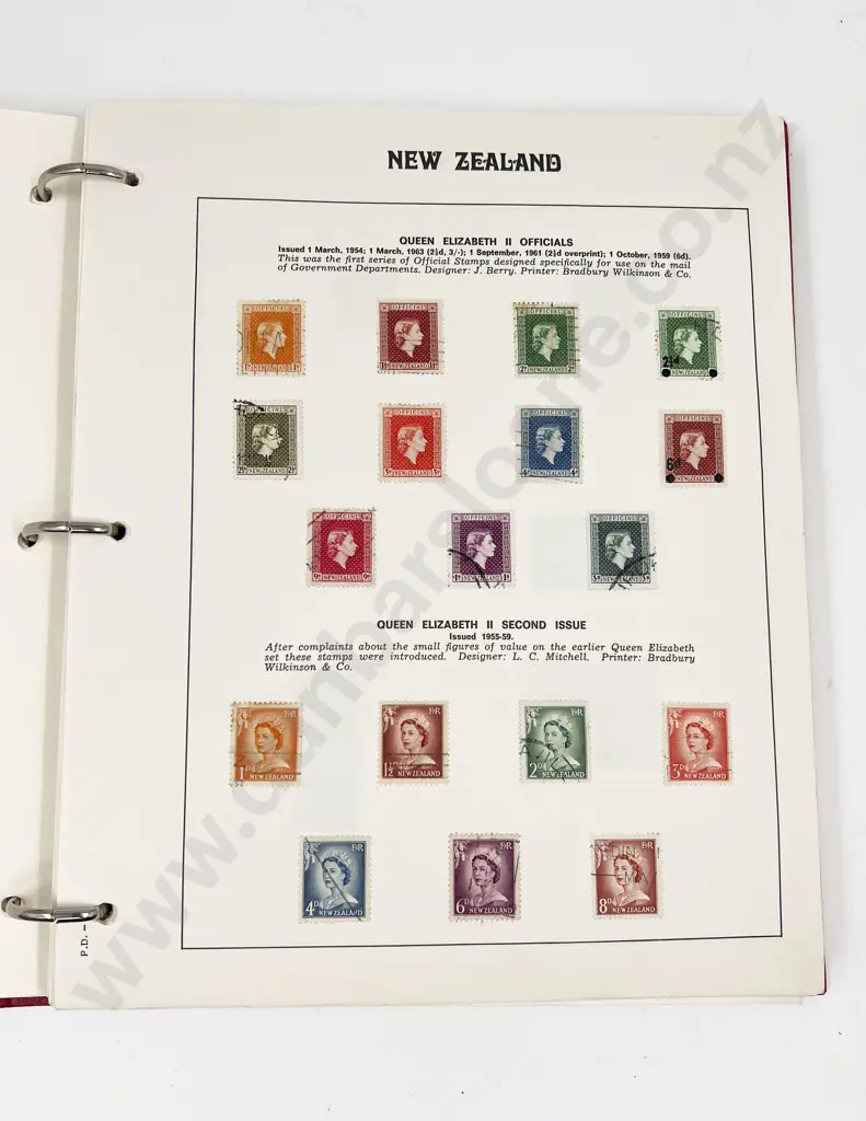 NZ Premier Printed Page Stamp Album mainly decimal Image 1++