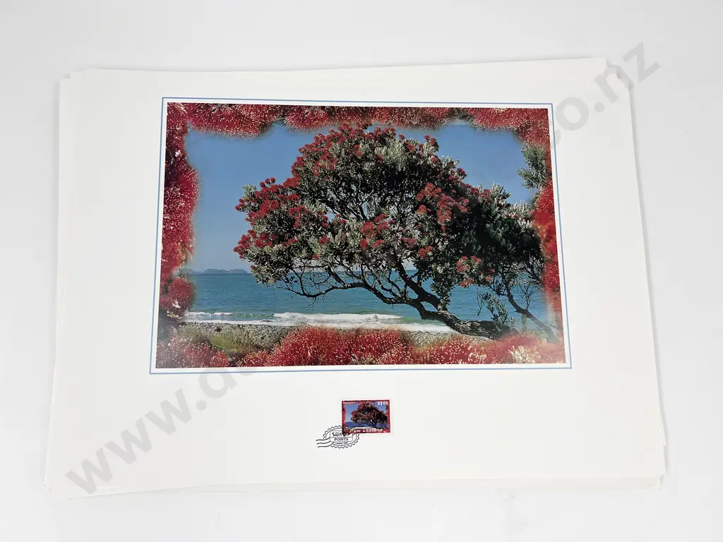 22 NZ Stamp Art Displays with Stamp Book Princess of Wales Diana some loose and Print Book Image 1++