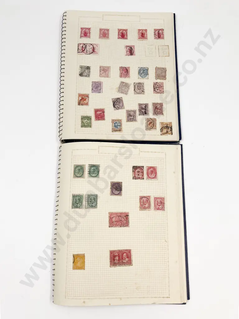 NZ and Canada Pre-decimal Single Stamp Albums Image 1++
