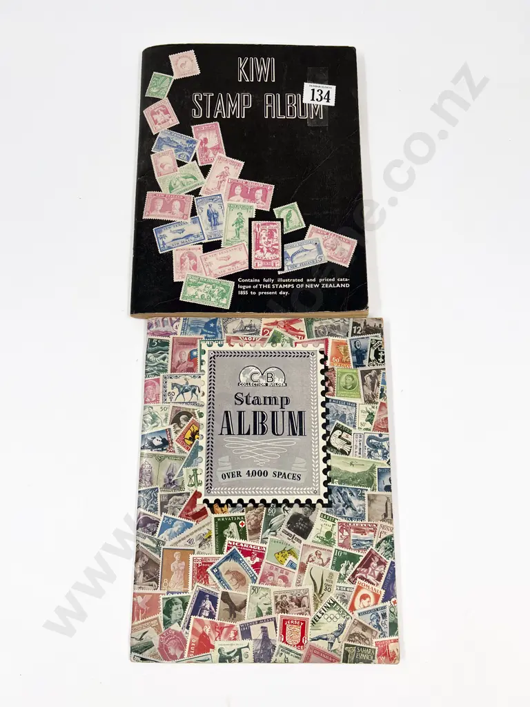 Two Vintage World School Boy Stamp Albums Image 1++