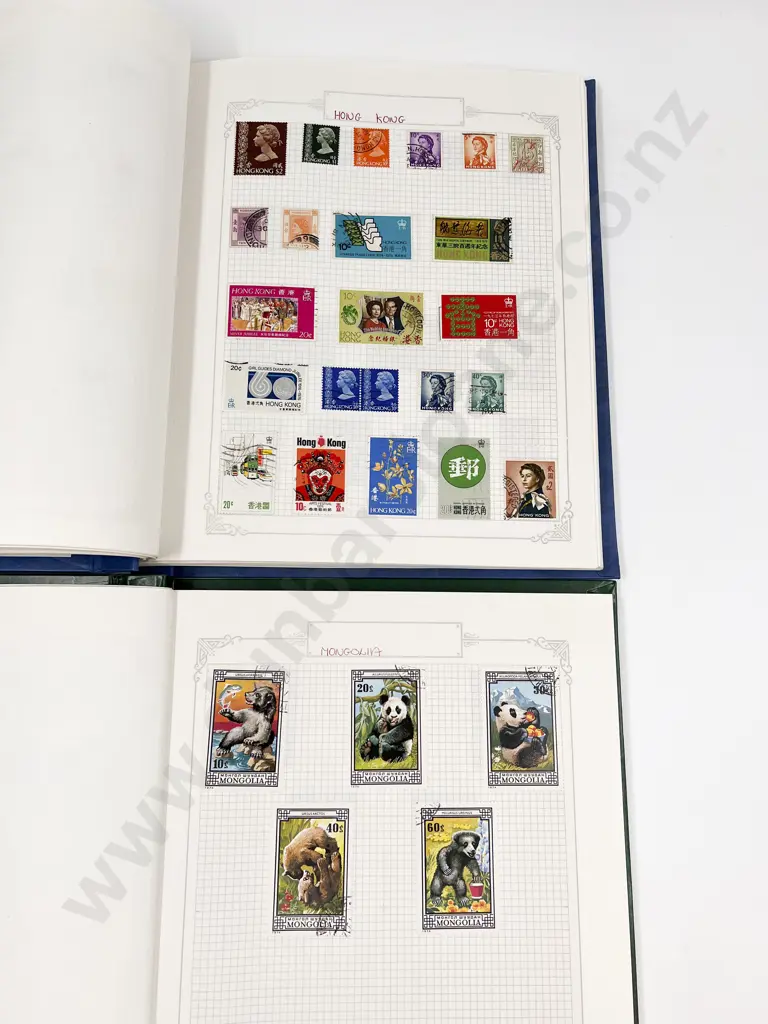 Two Modern Pictorial World Stamp Albums Image 1++
