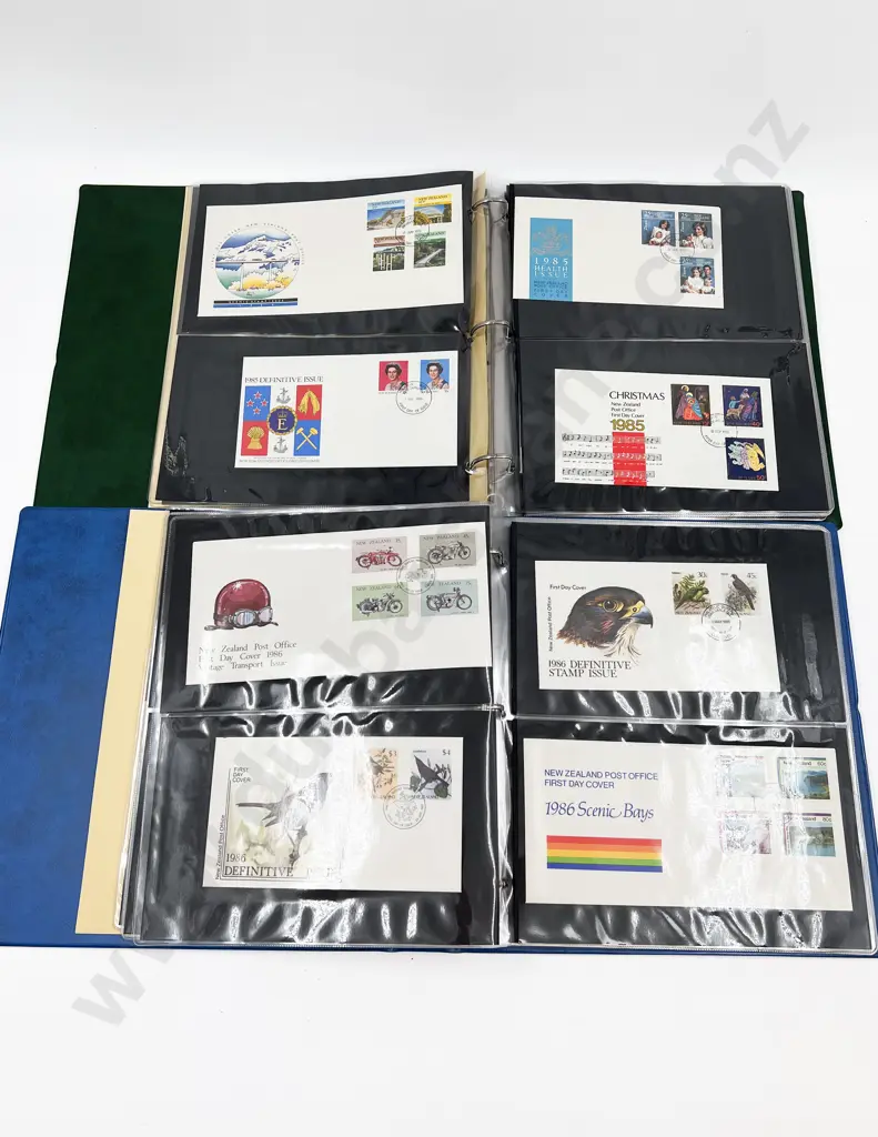 C1970-1980's Two FDC Albums with NZ - Nuie - Tokelau - Australia Envelopes Image 1++