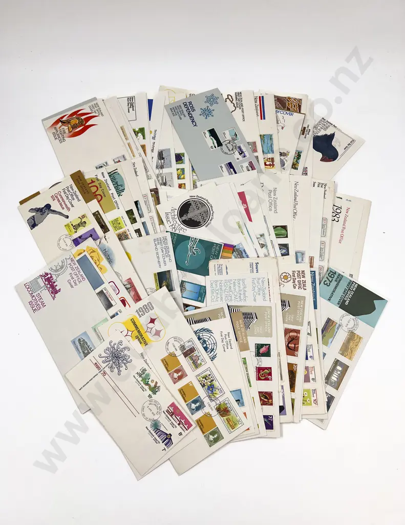 C1970-1980's Box Qty NZ Decimal FDC's Image 1++