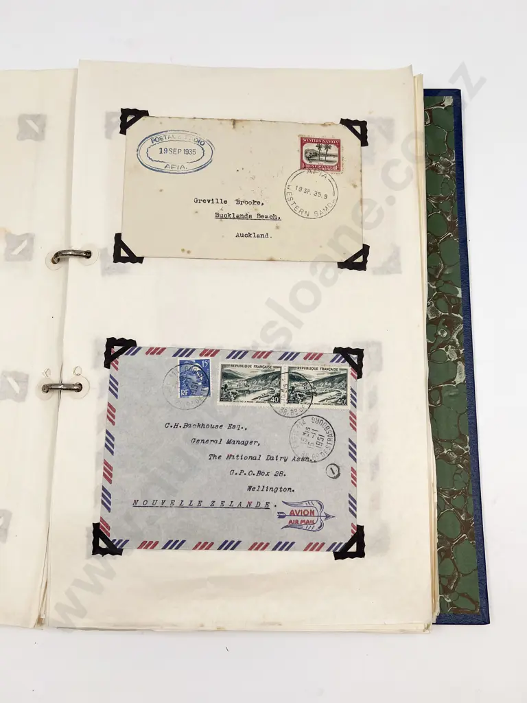 Album NZ Pre-decimal FDC's and Airmail Histories Image 1++