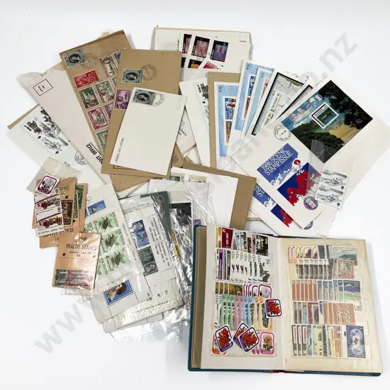 NZ Mixed Lot Miniature Sheets - Stamp Packs - Small Blocks and Singles Mint